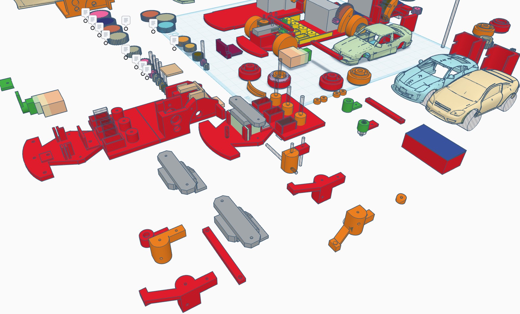 3D designed parts for 3d printing